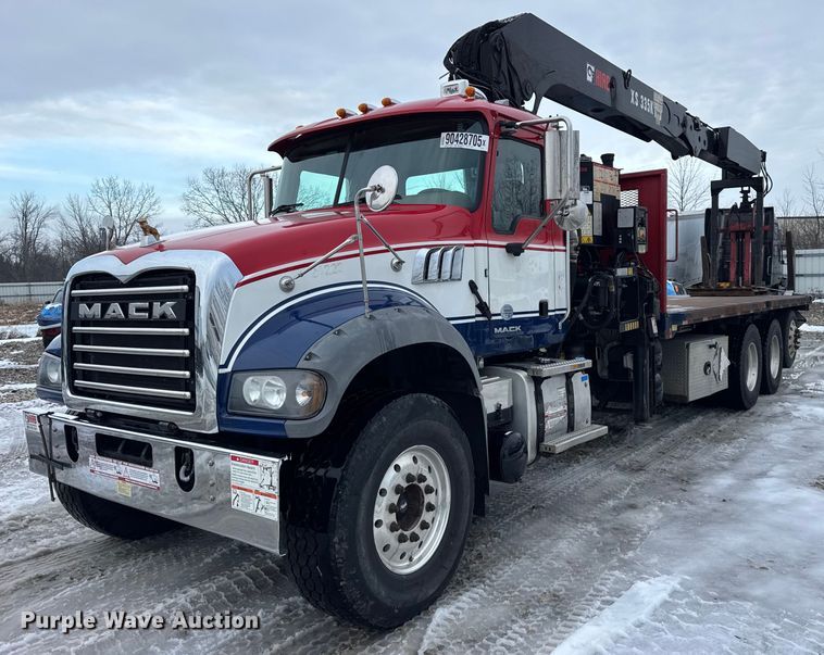 image for item YA1878 2017 Mack GU713 crane truck
