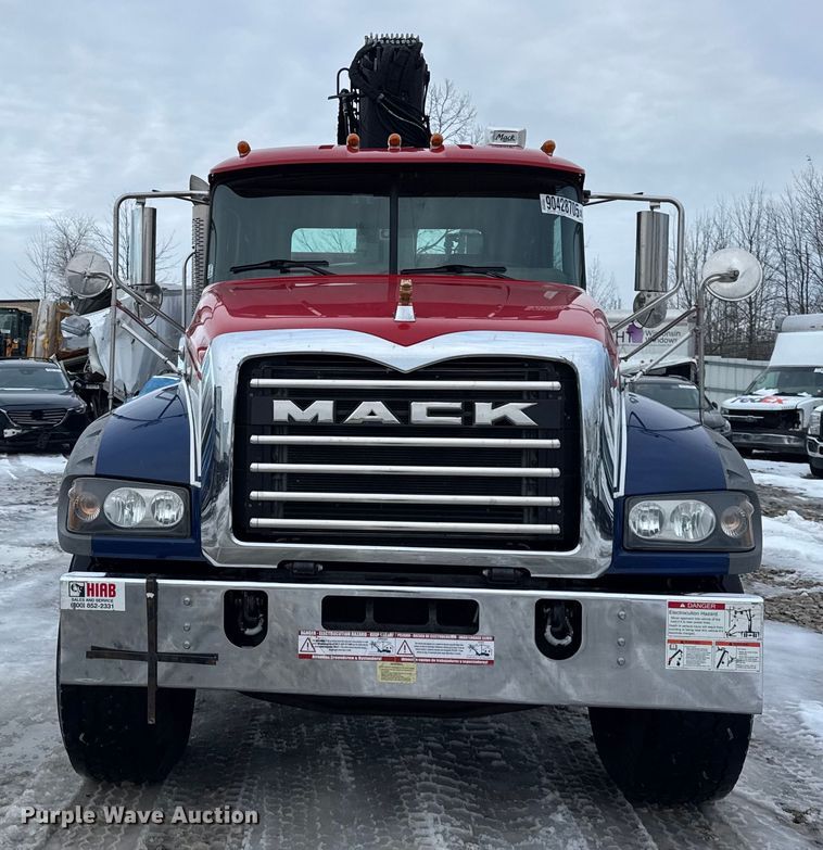 image for item YA1878 2017 Mack GU713 crane truck