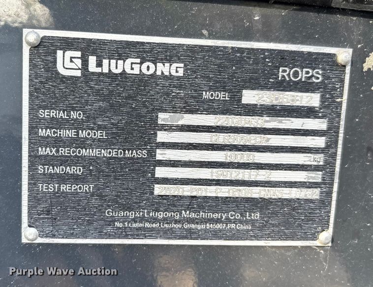 image for item YA1954 LiuGong 909ECR mini excavator