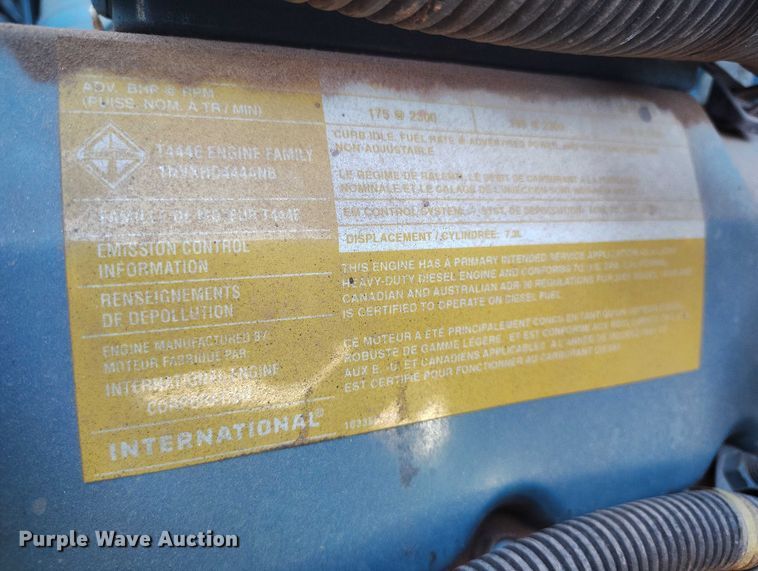 image for item BI9771 2002 International 4700 sewer jetter truck