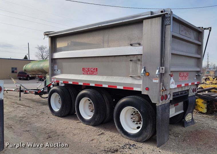 image for item DT0852 2015 Truck Equipment Service Co Cornhusker 800 end dump pup trailer