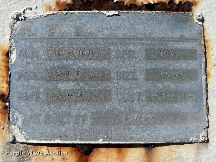 image for item DU0356 1994 FTI 12KJF 100BL fuel tank