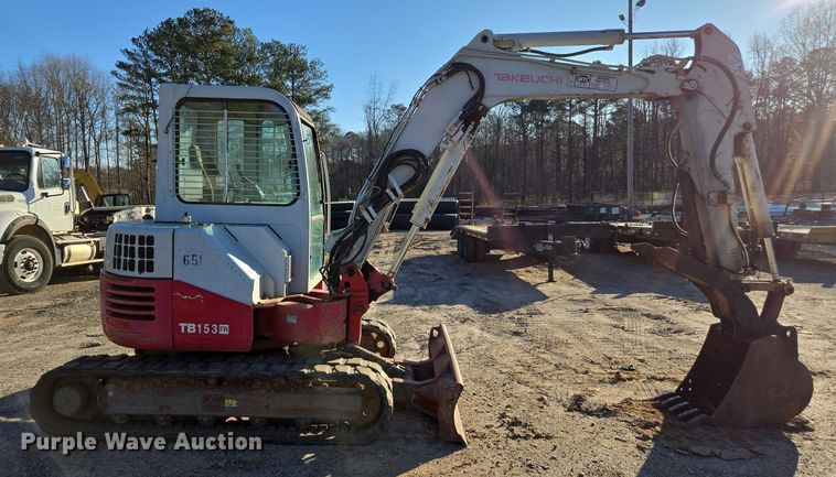 image for item DU2674 2011 Takeuchi TB153FR mini excavator