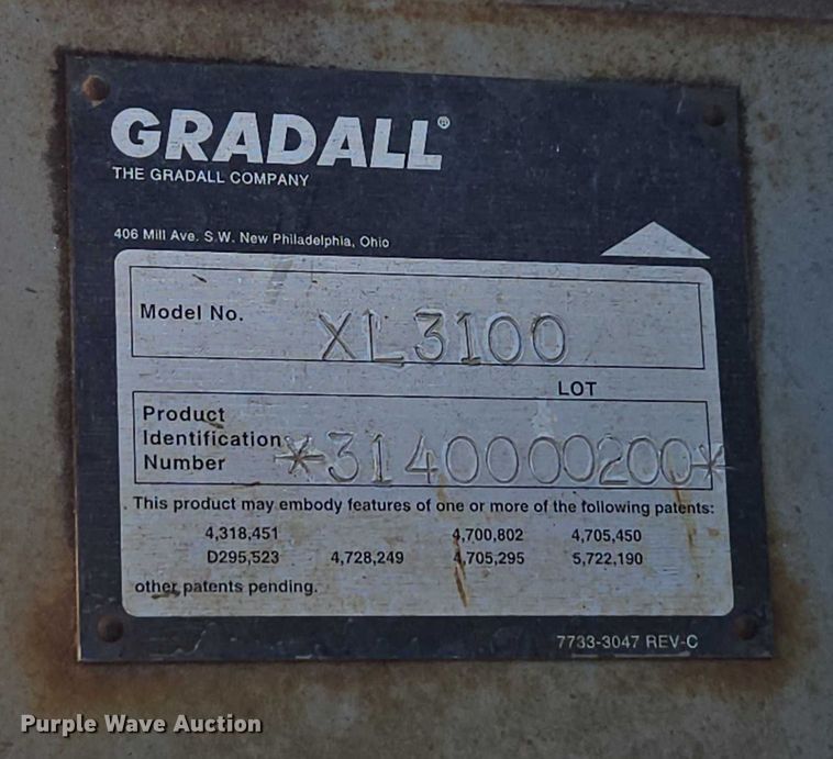 image for item DU2677 2003 Gradall XL3100 wheeled excavator