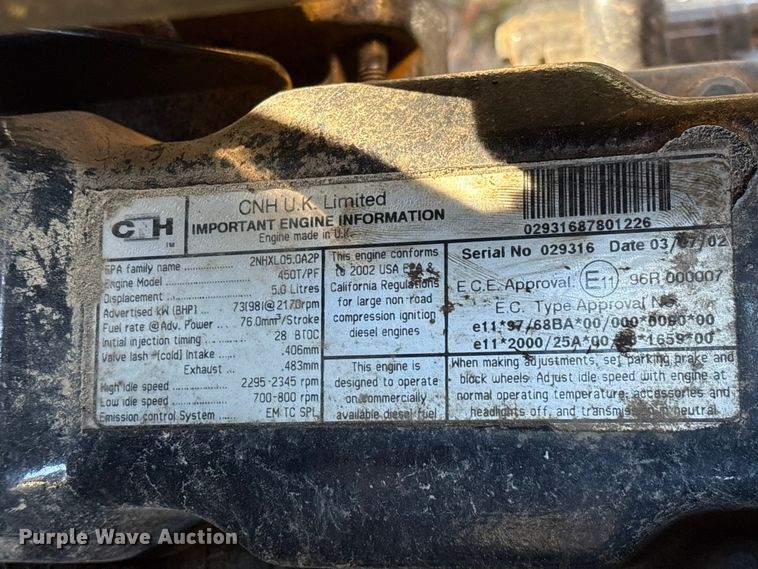 image for item DU2685 New Holland TS100 MFWD tractor