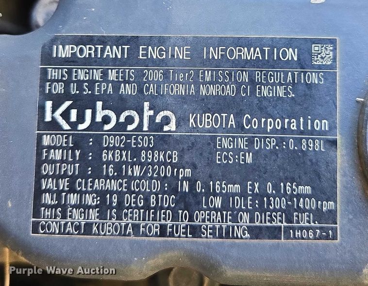 image for item DU2687 Kubota Rtv9000 utility vehicle