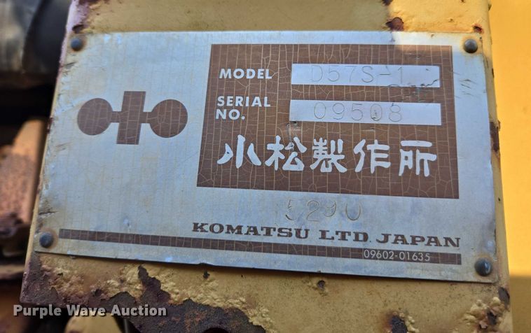 image for item DU2688 Komatsu D57S-1 track loader