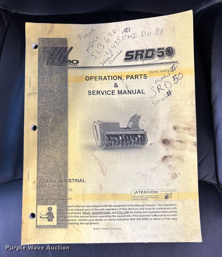 image for item DW7421 Alamo SRD-50 side boom mulcher