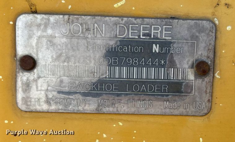 image for item DW7428 1994 John Deere 310D Turbo backhoe