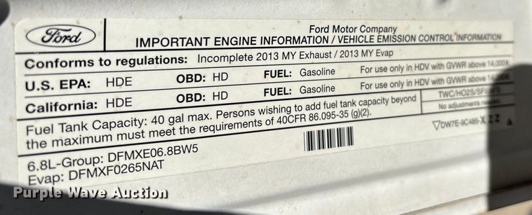 image for item DW7433 2013 Ford F450 XL Super Duty Crew Cab utility / service truck