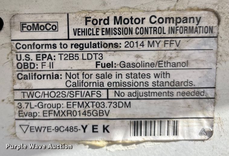 image for item DW7435 2014 Ford Explorer Police Interceptor SUV