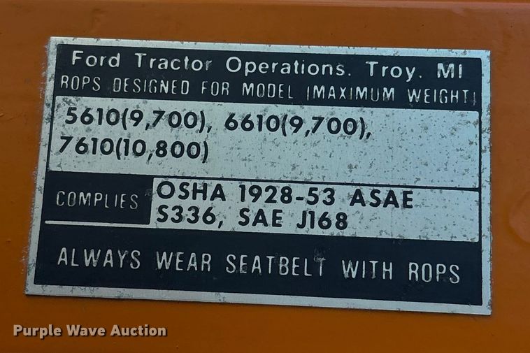 image for item DW7446 Ford 6610 tractor