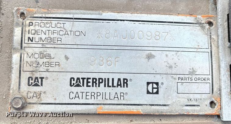 image for item DW7448 1993 Caterpillar 936F wheel loader