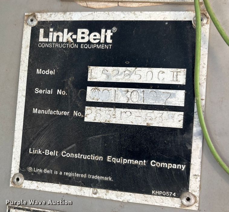 image for item DW7450 Link-Belt LS-2650C Series II excavator