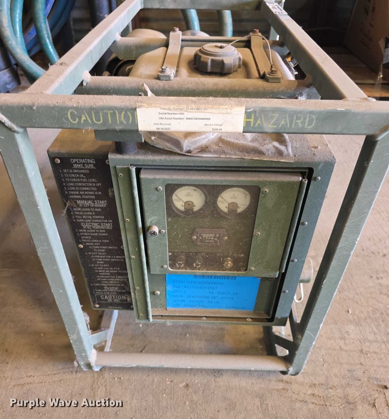 image for item DZ3809 2008 Dewey Electronics MEP501A generator