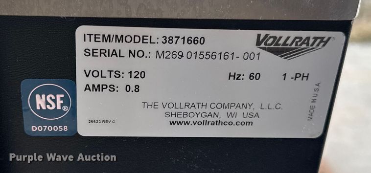 image for item EA2247 Vollrath 3871660 salad bar