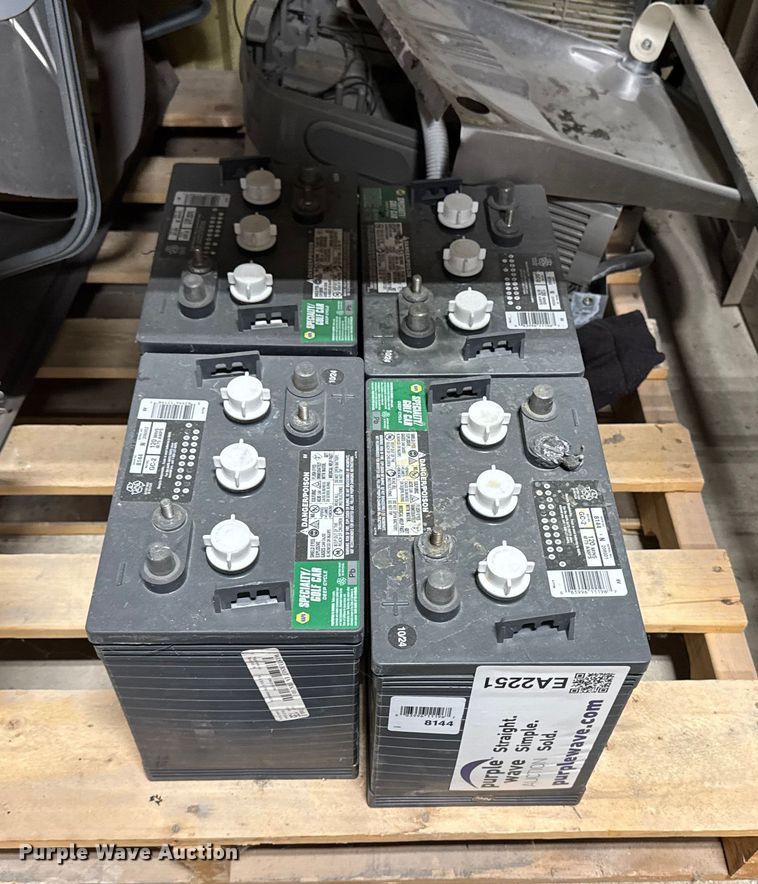 image for item EA2251 (4) Napa 8144 golf cart batteries