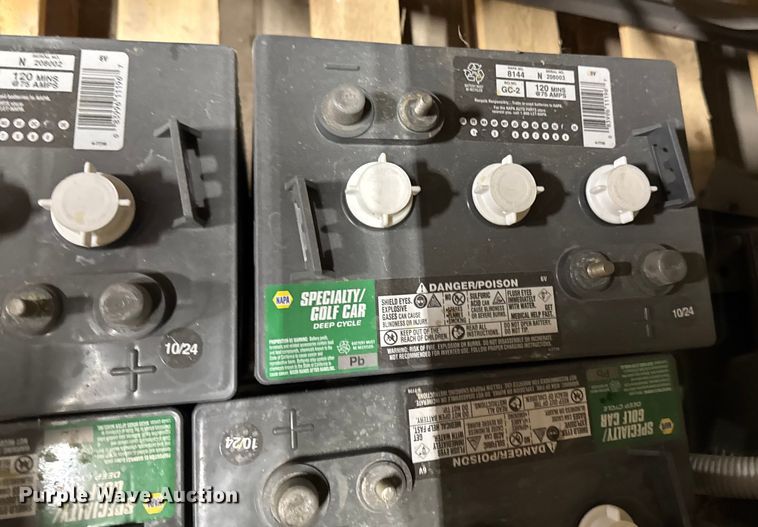 image for item EA2251 (4) Napa 8144 golf cart batteries