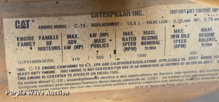 image for item EB1225 2002 International 5500i semi truck