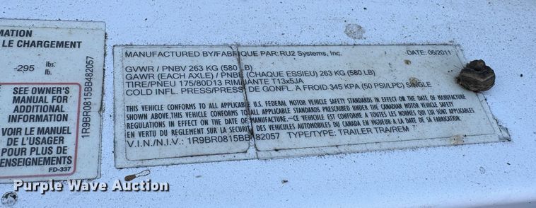 image for item EC8206 2011 Kustom Signals radar trailer