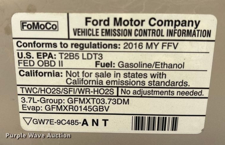 image for item EE4387 2016 Ford Explorer Police Interceptor SUV