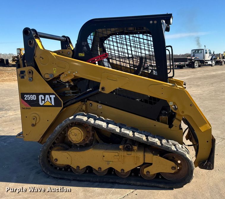 image for item EN0889 2018 Caterpillar 259D skid steer loader