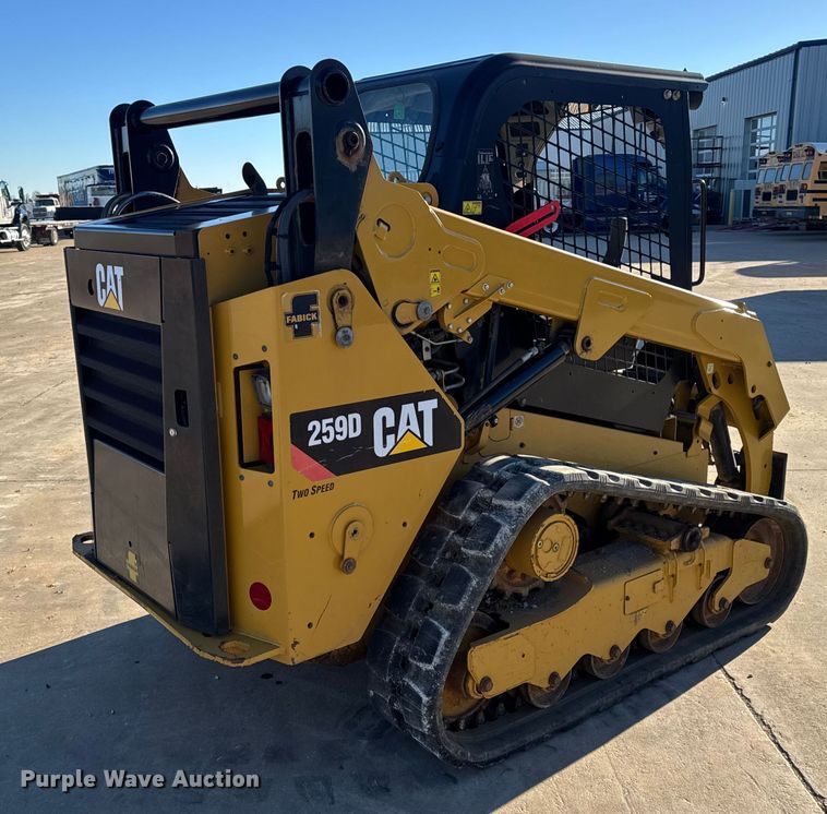 image for item EN0889 2018 Caterpillar 259D skid steer loader