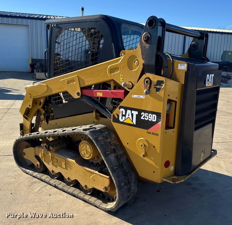 image for item EN0889 2018 Caterpillar 259D skid steer loader