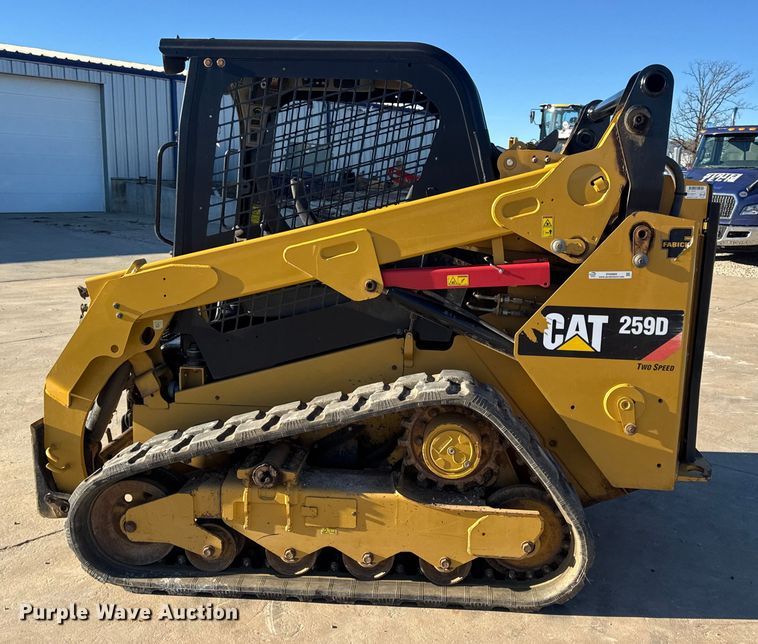 image for item EN0889 2018 Caterpillar 259D skid steer loader