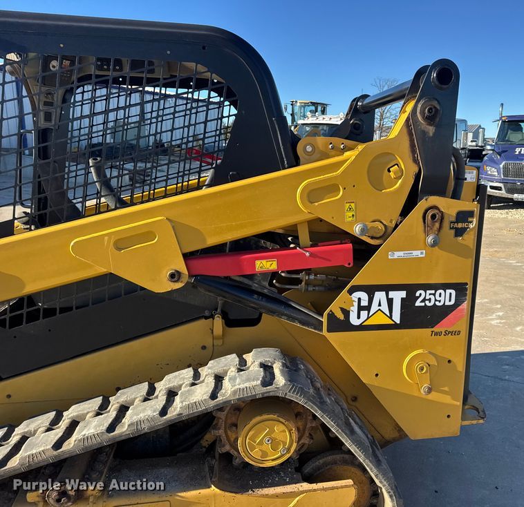 image for item EN0889 2018 Caterpillar 259D skid steer loader