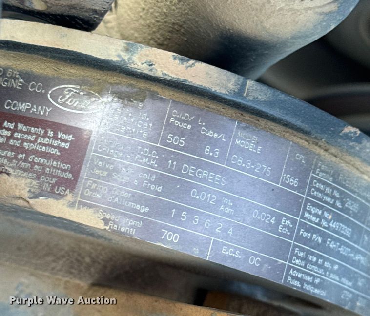 image for item EN0890 1994 Ford L8000 dump truck