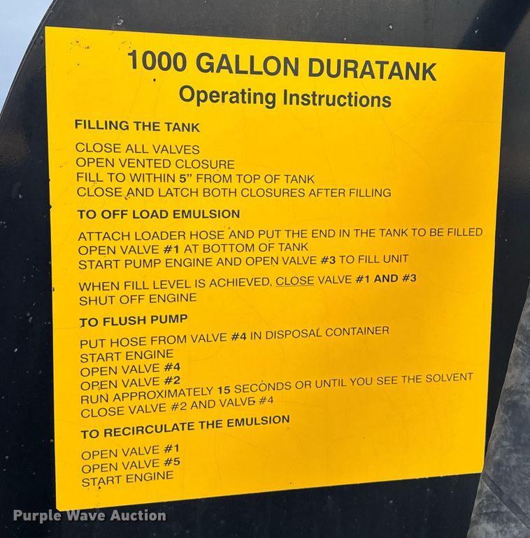 image for item EN3974 2014 Duraco 1000TT pothole patcher