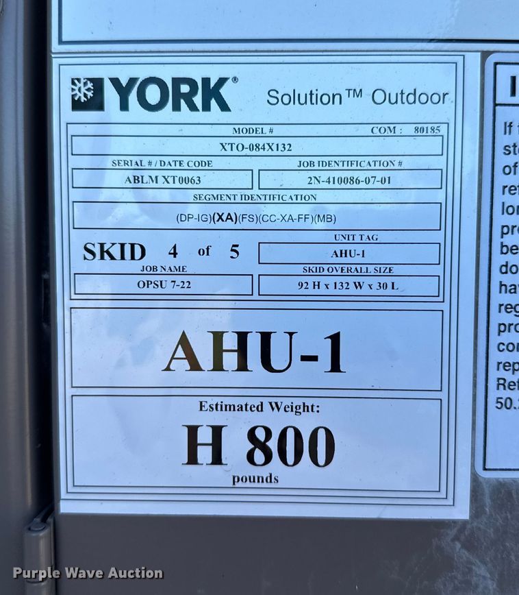 image for item EP2810 (2) York HVAC systems