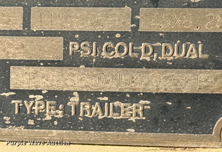 image for item EP2836 1990 Ranch Mfg bottom dump trailer