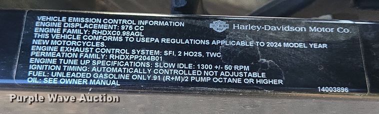 image for item ES2673 2024 Harley-Davidson Nightster motorcycle