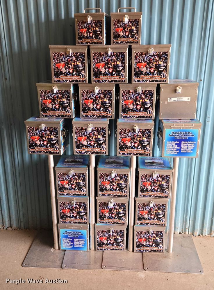 image for item ES2686 (22) metal donation boxes