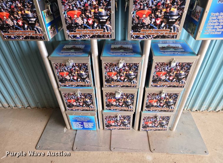 image for item ES2686 (22) metal donation boxes