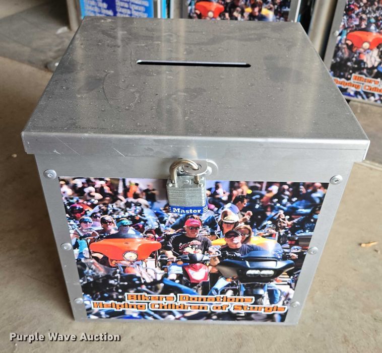 image for item ES2686 (22) metal donation boxes