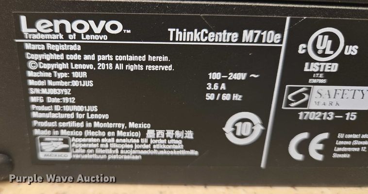 image for item ES2691 (8) Lenovo ThinkCentre M710e
