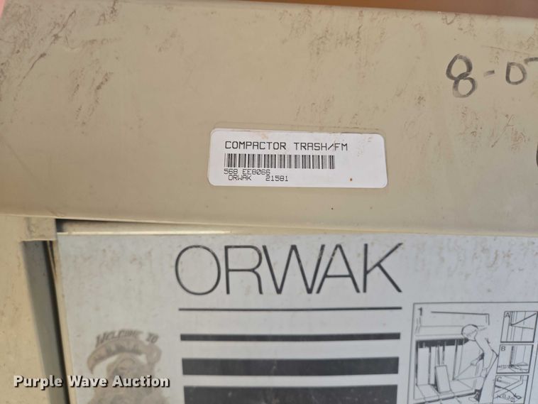 image for item ES2694 Orwak 8020 Baler cardboard baler