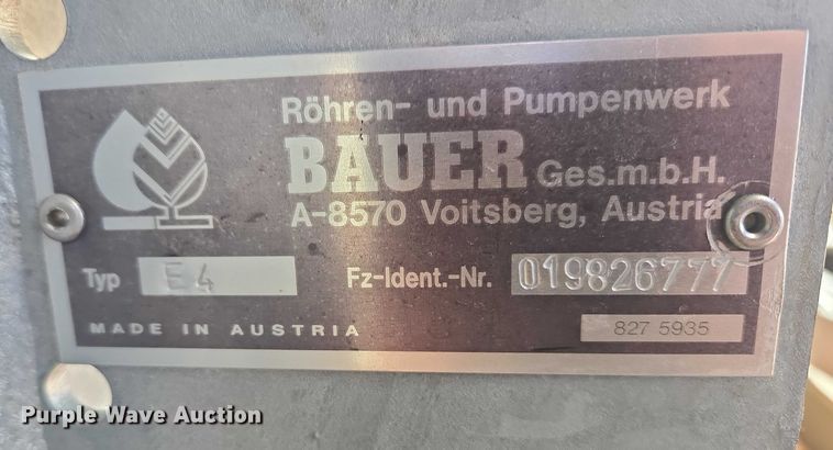 image for item ES2696 Bauer Rainstar E4 irrigation reel