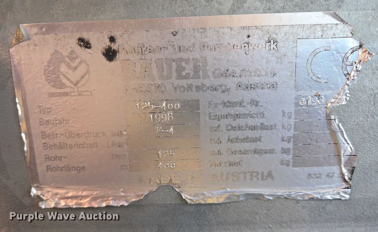 image for item ES2696 Bauer Rainstar E4 irrigation reel