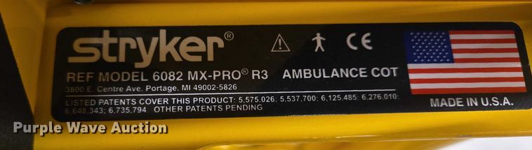 image for item ES2707 Stryker MX-Pro ambulance cot