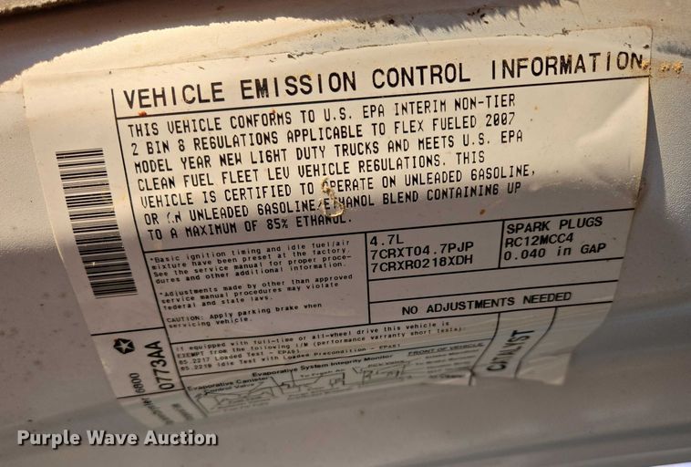 image for item ES2713 2007 Dodge Durango SUV