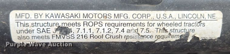 image for item ES2715 2013 Kawasaki Mule 610 utility vehicle