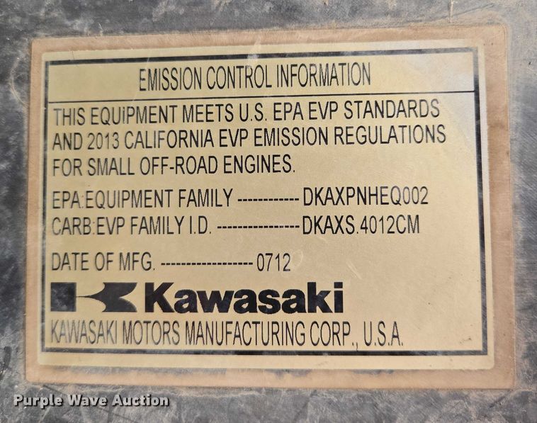 image for item ES2715 2013 Kawasaki Mule 610 utility vehicle