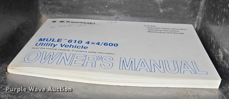 image for item ES2715 2013 Kawasaki Mule 610 utility vehicle