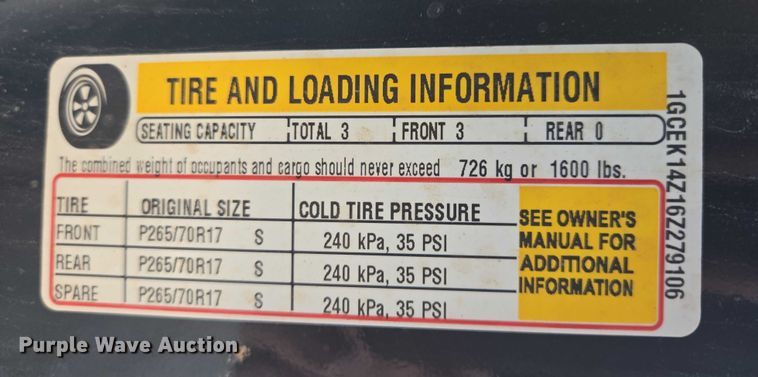 image for item ES2734 2006 Chevrolet Silverado 1500 pickup truck