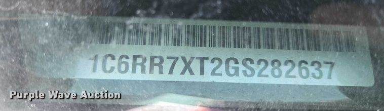 image for item ES2736 2016 RAM 1500 SSV Crew Cab pickup truck
