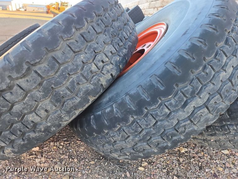 image for item ES2739 (4) 14.00R20 Goodyear tires and wheels